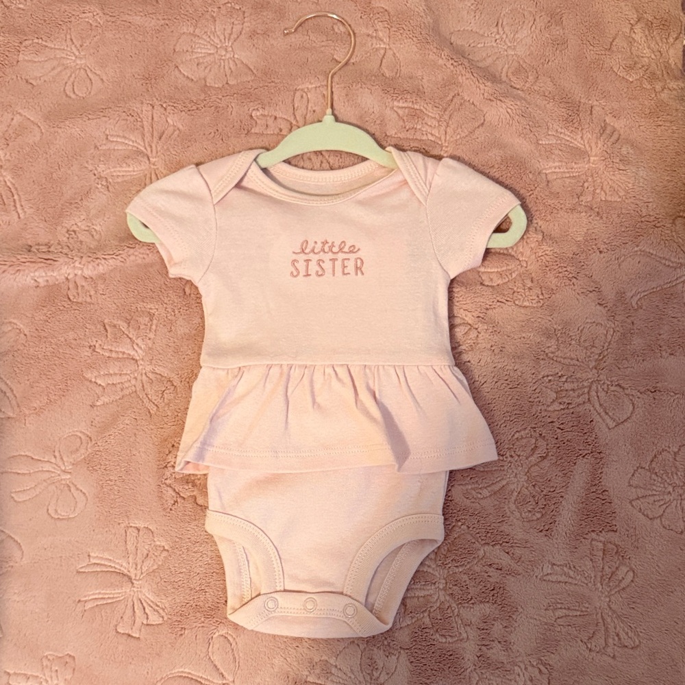Carter's Pink 'Little Sister' Bodysuit
